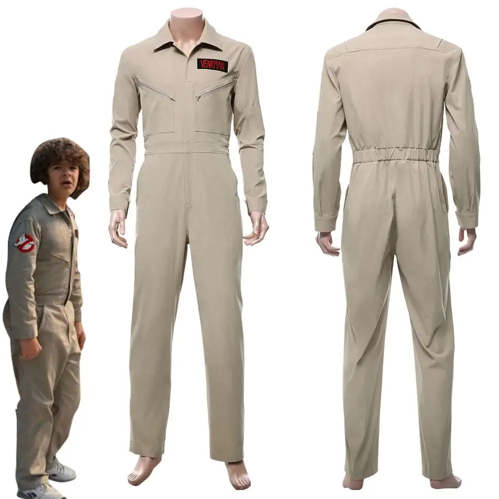 

Странные Вещи сезон 2 Косплей Охотники за привидениями костюм комбинезон на Хэллоуин Карнавальный костюм Одежда для вечеринки