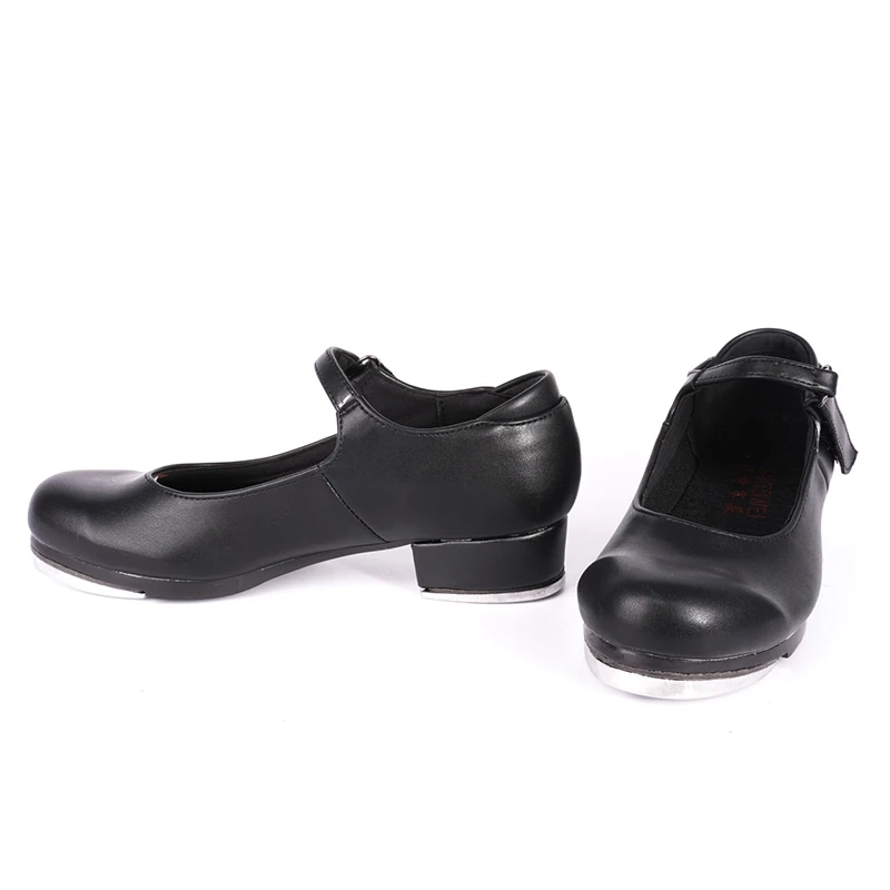 

Adult Tap Dance Shoes Children Shiny Patent Leather Low Square Heel Aluminum Plate Sole Dance Shoes Kids Stage Tap Dancing Shoes