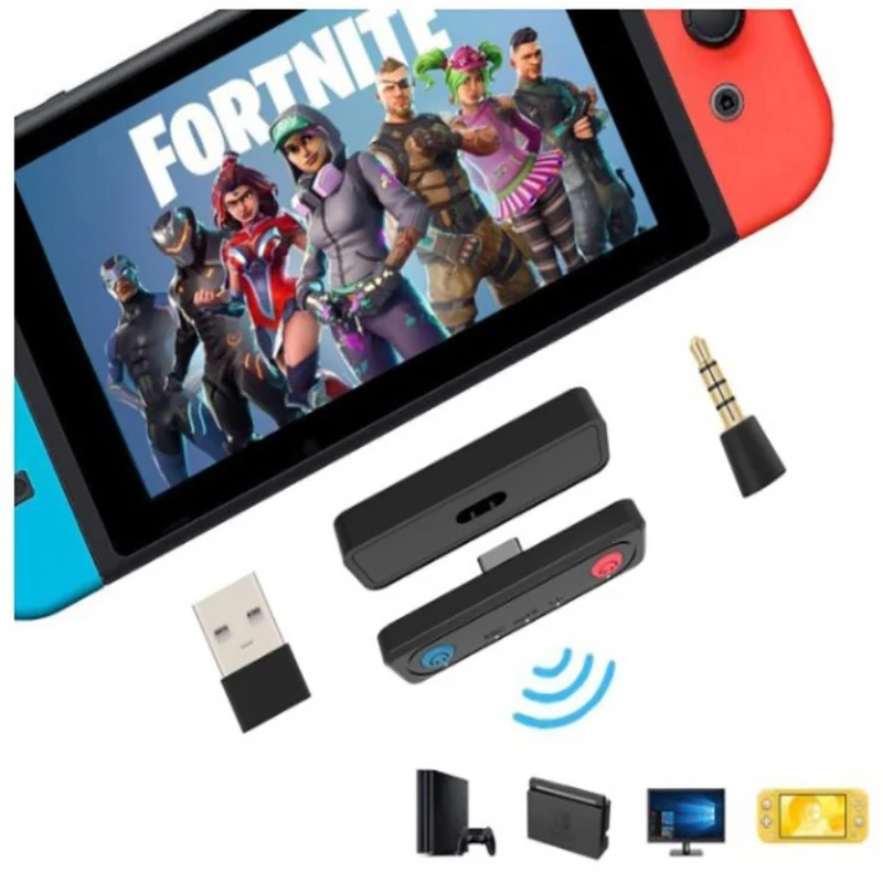 

Bluetooth Adapter 5.0 Audio Transmitter with USB Type-C Connector and Digital Mic for Nintendo Switch/Lite/PS4/PC/Laptops