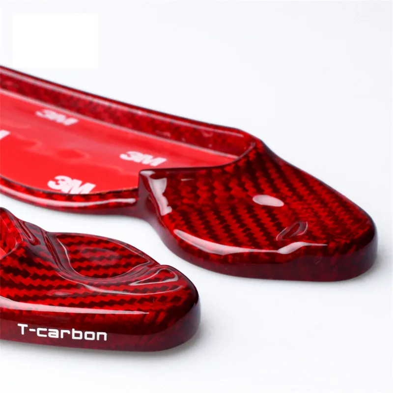 Удлиненный стиль красный Стекловолоконный рулевой переключатель для Jaguar XE XF XJ