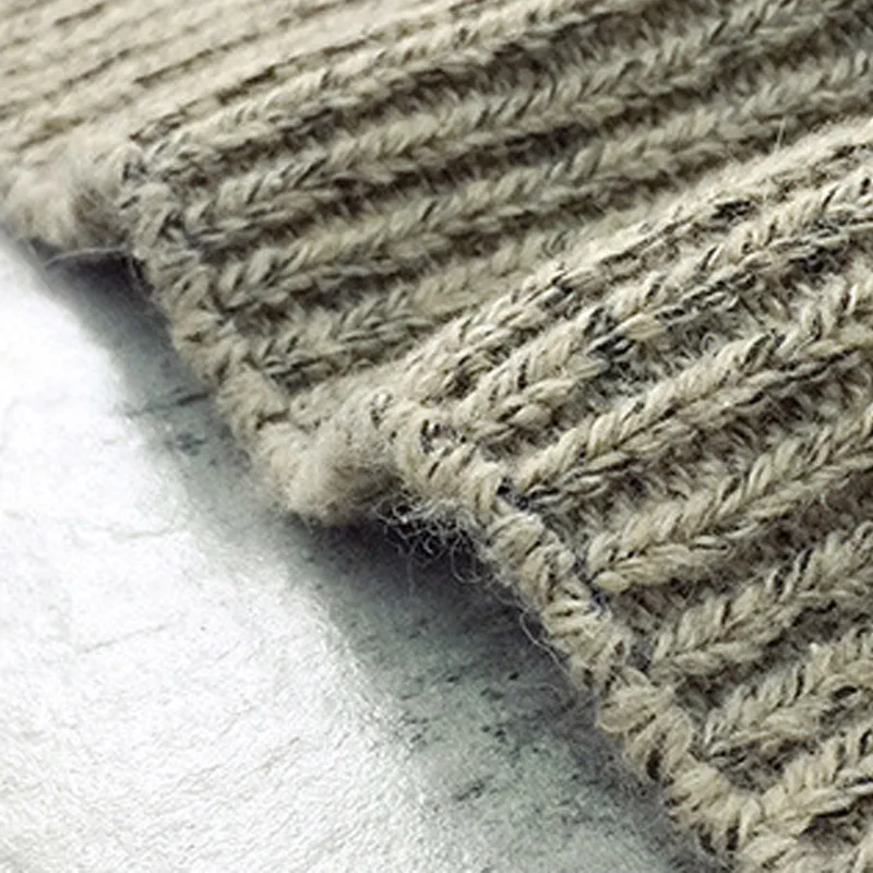 Зимняя одежда для девочек вязаный свитер пальто с длинным рукавом и круглым