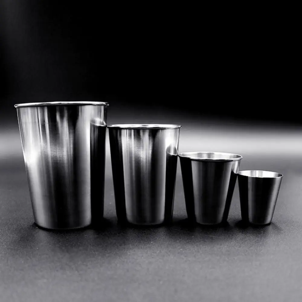 

50%HOT30/70/180/320ml Stainless Steel Cup Drinking Coffee Beer Tea Camping Water Mug