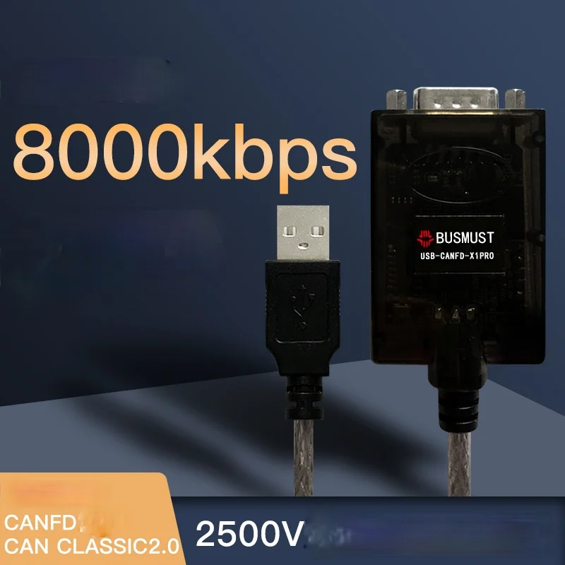 

CAN Analyzer CANFD Analysis Meter USBCANFD USB to CANFD Busmaster Upper Computer