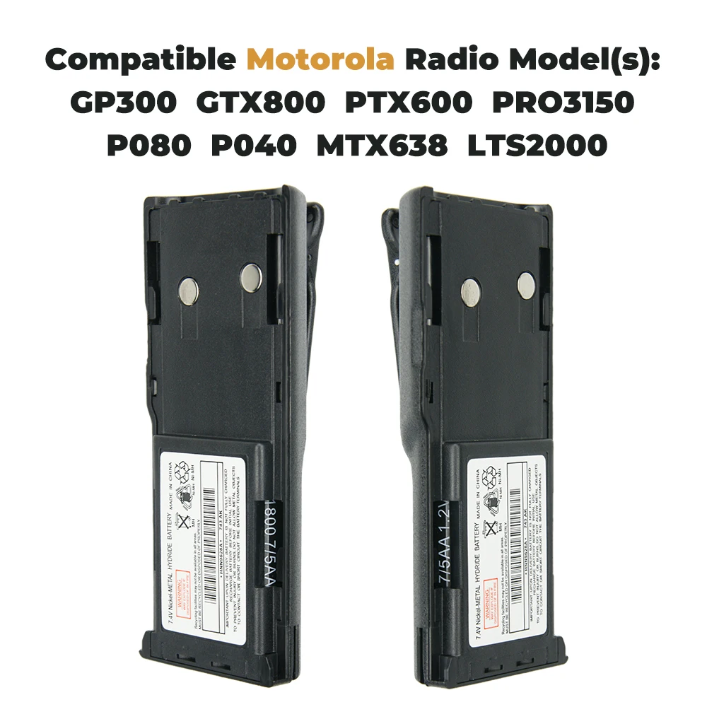 Аккумулятор 10X GP300 для Motorola (1800 мАч 7 5 в NI-MHNICKEL) радио GTX P080 MTX638 LCS2000 GTX900 GP88S GP88 PRO3 |