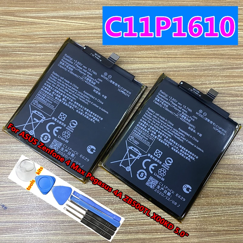 

Original New High Quality C11P1610 4100mAh Battery For ASUS Zenfone 4 Max Pegasus 4A ZB500TL X00KD 5.0" Batteries