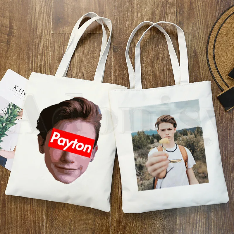 

Payton Moormeier Graphic Girls Fashion Casual Pacakge Hand Bag Hipster Cartoon Print Shopping Bags