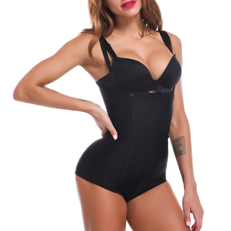 Plus Size Latex Women's Body Shaper Slimming Underwear Post Liposuction Girdle Clip Bodysuit Waist Shaper Reductoras Shapewear