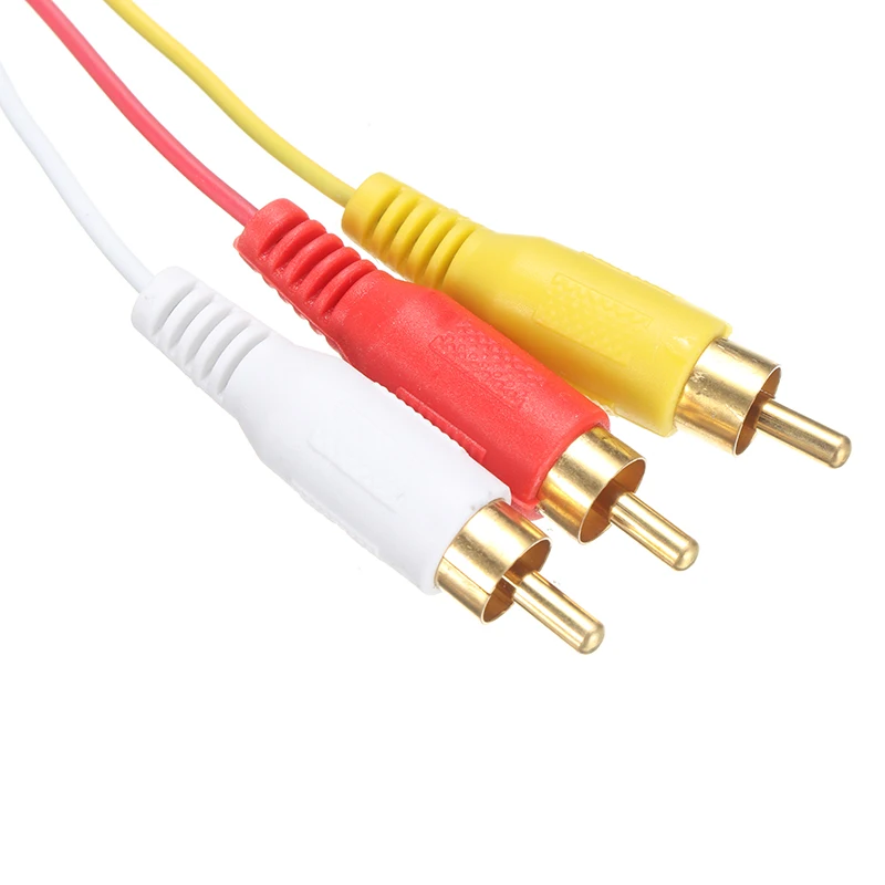 Черный с переходником SCART на 3 RCA Phono 1080p HDMI совместимый S video AV аудиокабель для