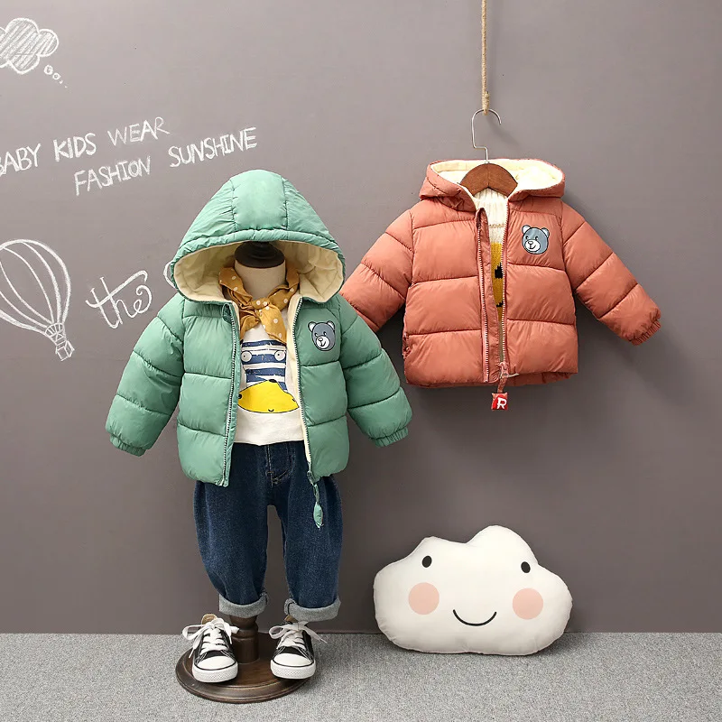 Новинка 2019 года Модное детское зимнее пальто для маленьких мальчиков и девочек