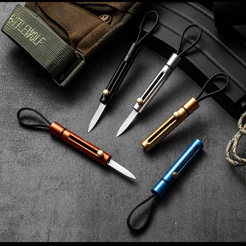 Портативный мини-Нож EDC креативный нож для улицы кольцо ключей в форме