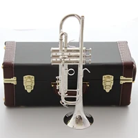 brand new music fancier club bb trumpet ab190s silver plated music instruments profesional trumpets 190s with case mouthpiece