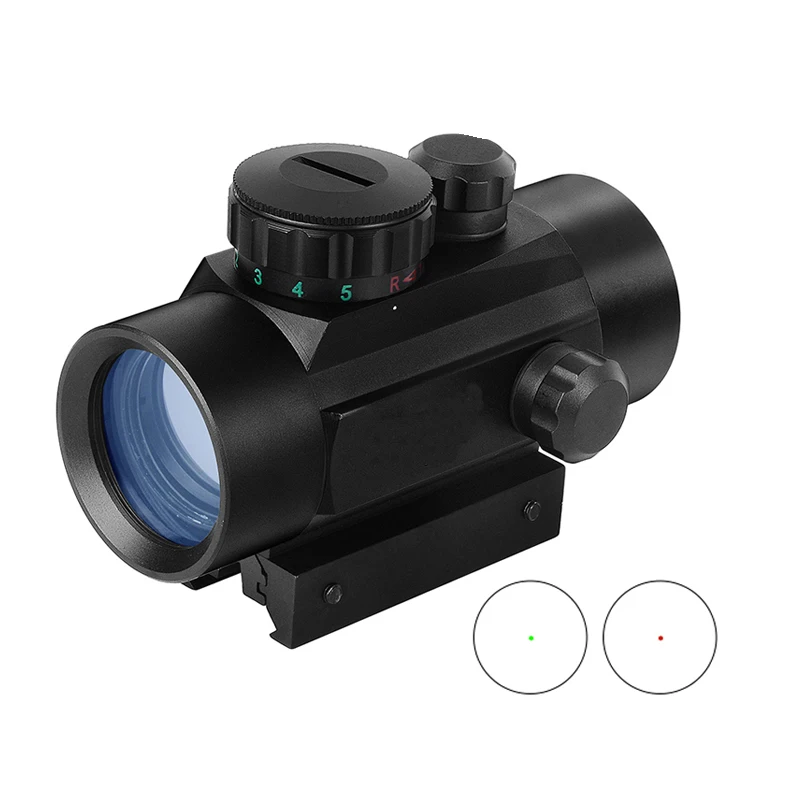 

11 мм/20 мм рельсовое крепление Airsoft Air Hunting 1x40 прицел с красной точкой тактический прицел винтовка зеленая красная точка коллиматорная точка