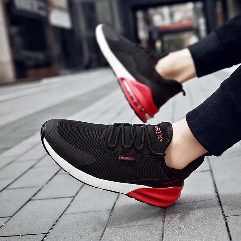 Seedstar Men Sneakers Breathable Air Mesh Outdoor Sport Shoes Spring Autumn Couple Cushion Flats Training Running 38-45 | Обувь