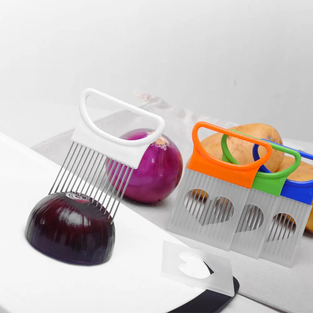 Режущий нож для томатов и лука резки овощей держатель помощи в нарезке | Дом сад