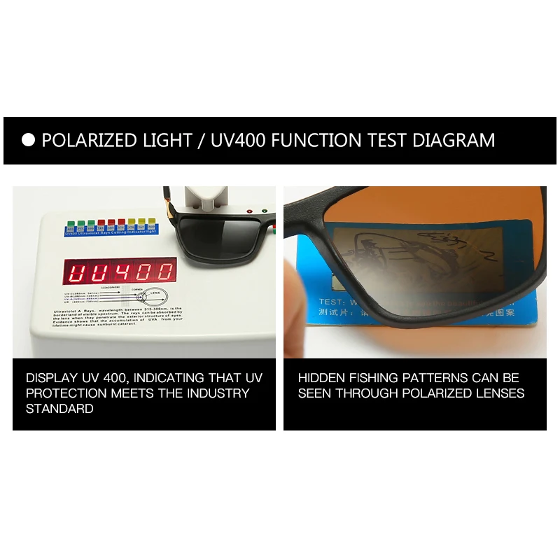Tr90 Polaroid Солнцезащитные очки Квадратные гибкие резиновые для вождения известный