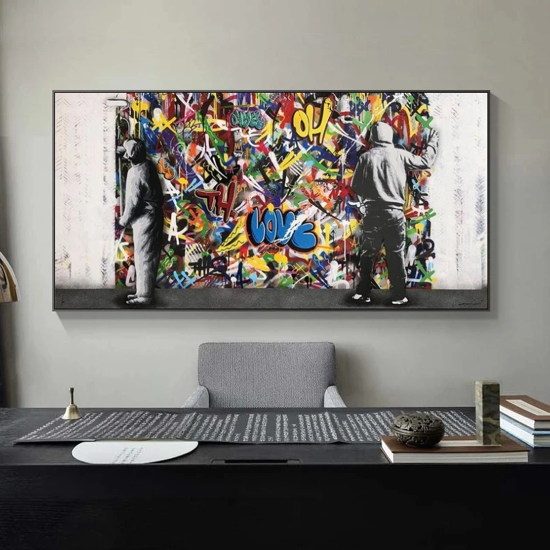 Граффити искусство художник и современная улица настенные картины Бэнкси