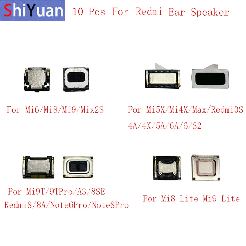 

10Pcs Earpiece Speaker For Xiaomi Redmi Note 8Pro Note 6Pro 8A 8 6 6A 5Plus 5A 4A 4X 3S S2 Earpiece Module Replacement Parts