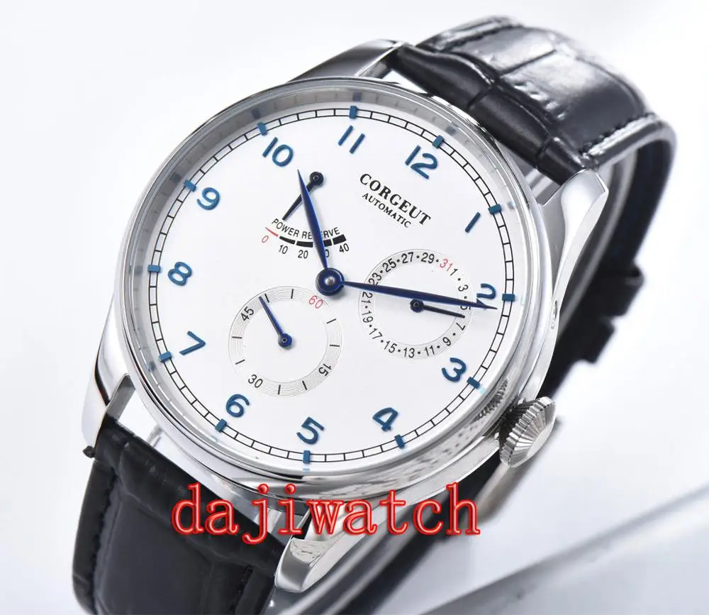 Corgeut часы 42 мм автоматическая обмотка мужские чайки механические Автоматическая