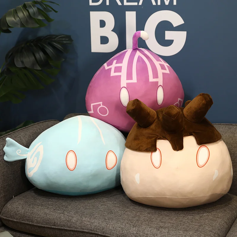 

2021New Genshin Impact PROJECT animation game surrounding plush toys pillows kawaii room decoration element impact Exquisite gif