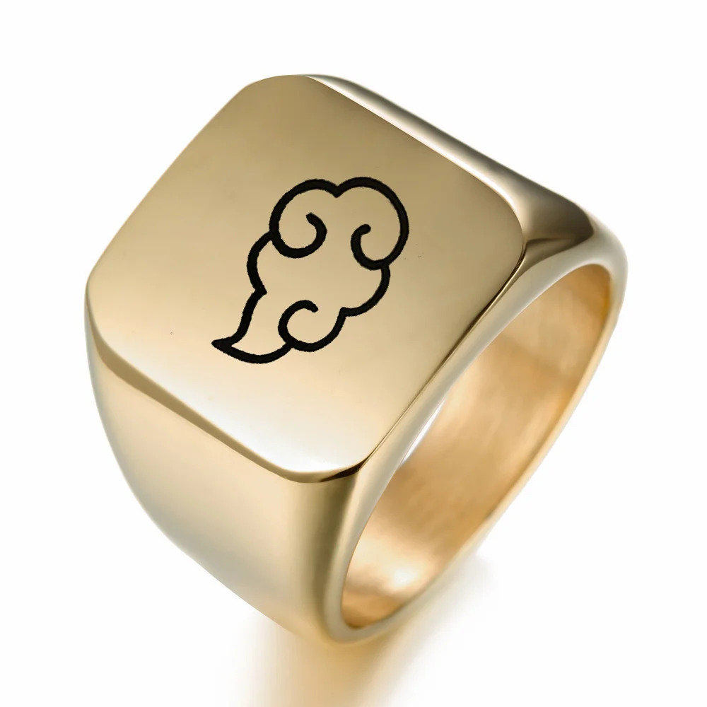 Кольца с облаком для косплея аниме ювелирные изделия из нержавеющей стали в