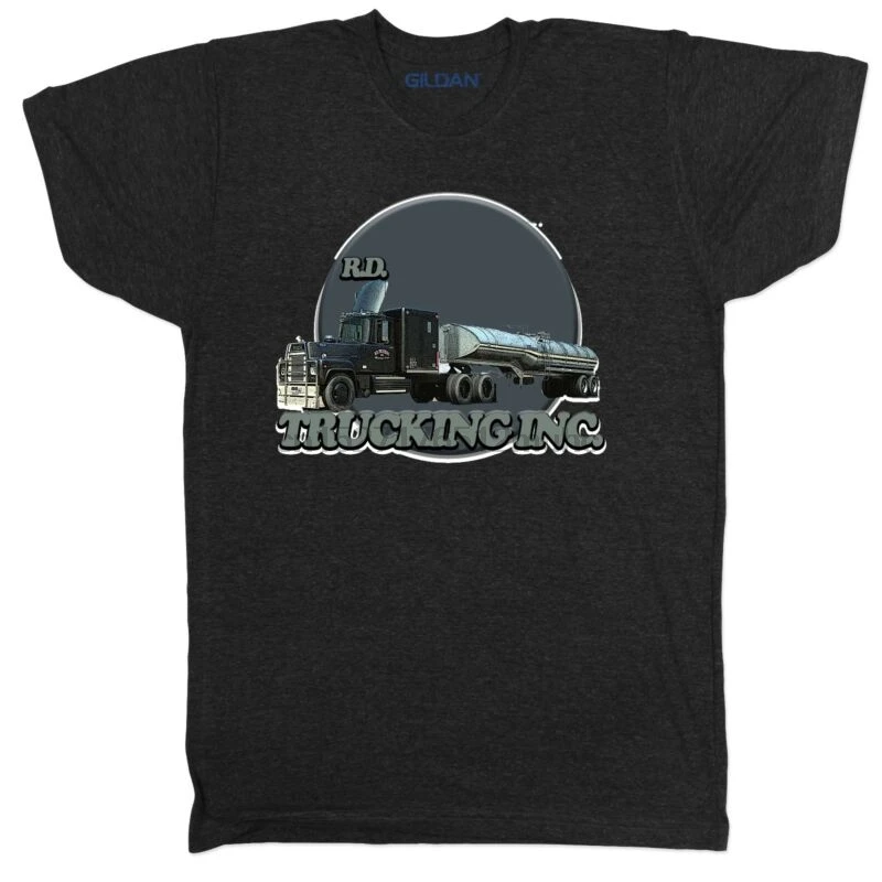 Rd Convoy Trucking Trucker Мужская компания 80S 90S черная футболка|Мужские футболки| |