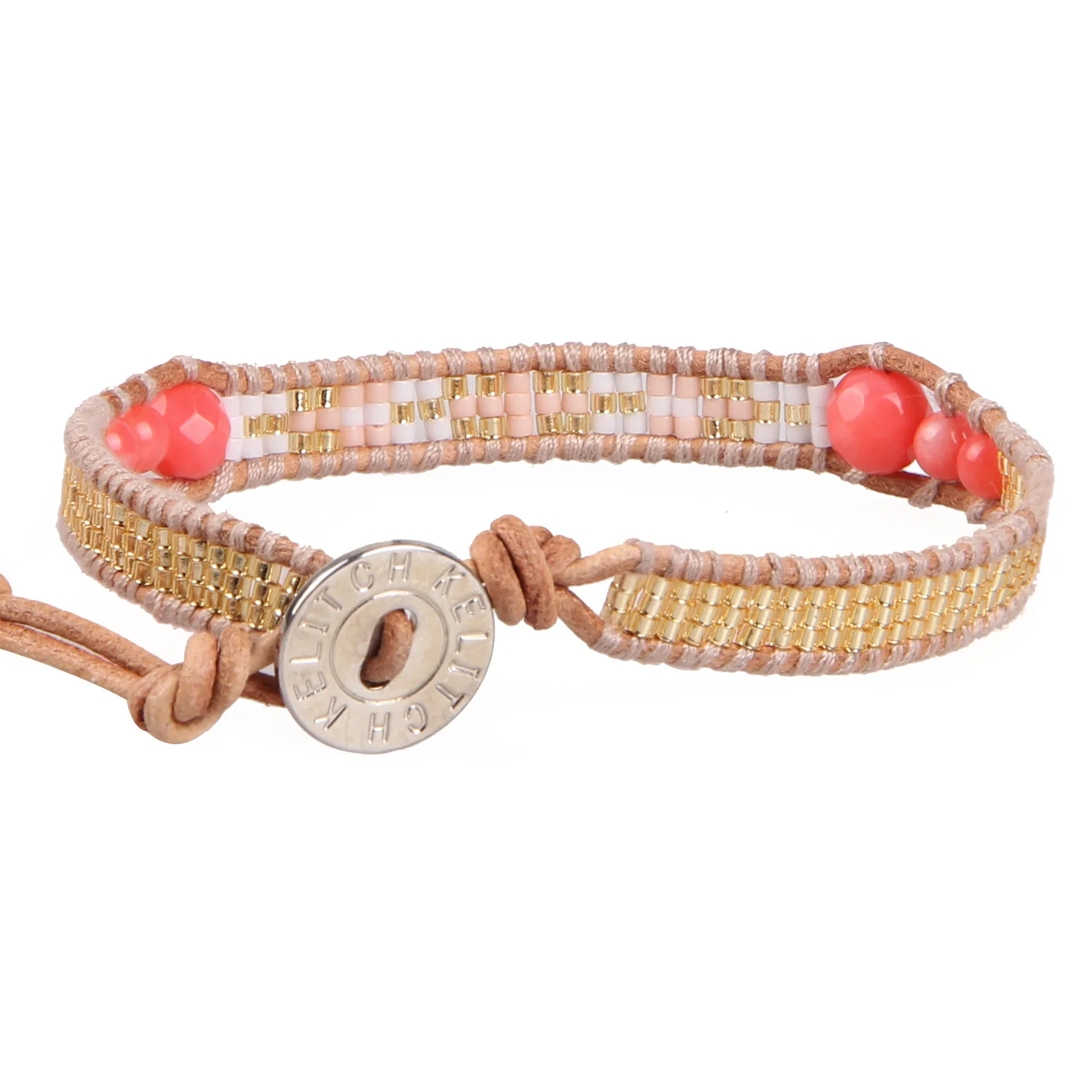 

KELITCH Miyuki Beaded Bracelet Rope Wrap Bangles For Women Men Seed Cuff Bijoux Handmade Couple Pendants Chain Japanese