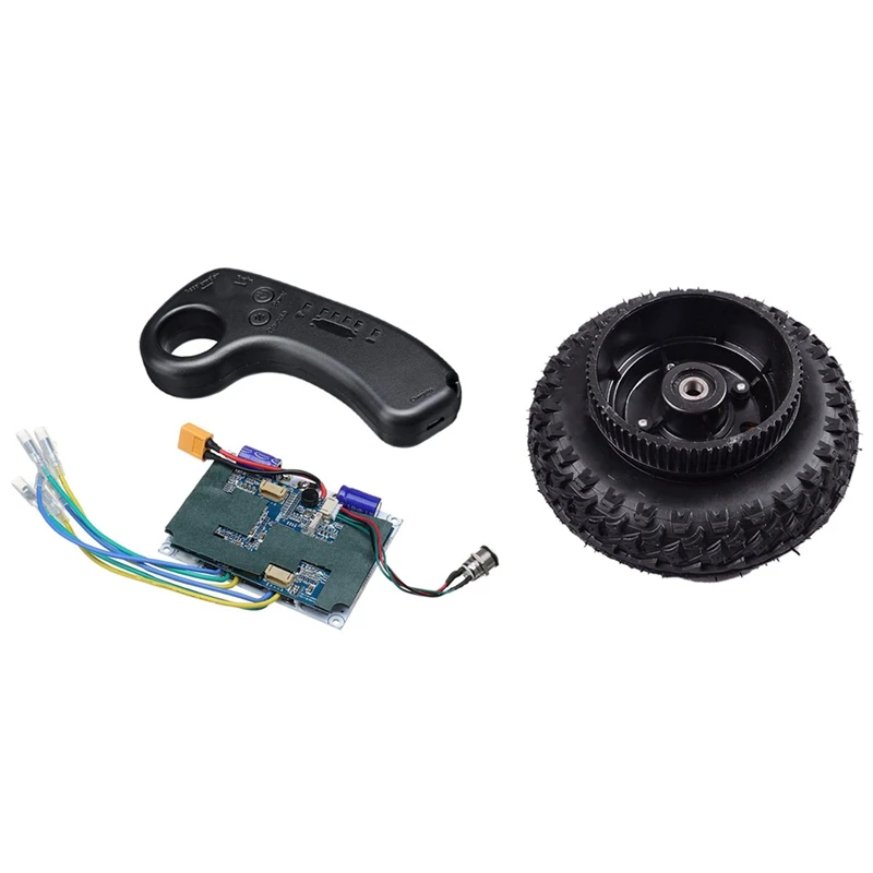 

1 Set 36V Dual Motor Electric Skateboard Longboard Remote Control & 1 Pcs Electric Scooter Wheels with Drive Gear