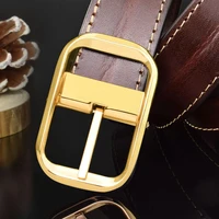 high quality 3 3cm belt mens coffee color designer leather alloy pin buckle belt mens business mens belt fancy retro
