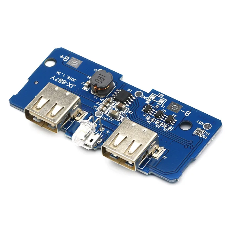 18650 Dual Micro USB 3 7 В до 5 2A Boost Мобильный Внешний аккумулятор DIY литиевая батарея