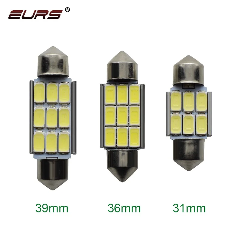 Светодиодные лампы EURS 31 мм 36 39 41 C5W C10W 100 LED Canbus|Сигнальная лампа| |