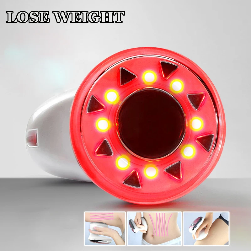 Портативный RF кавитационный ультразвуковой светодиодный массажер для похудения