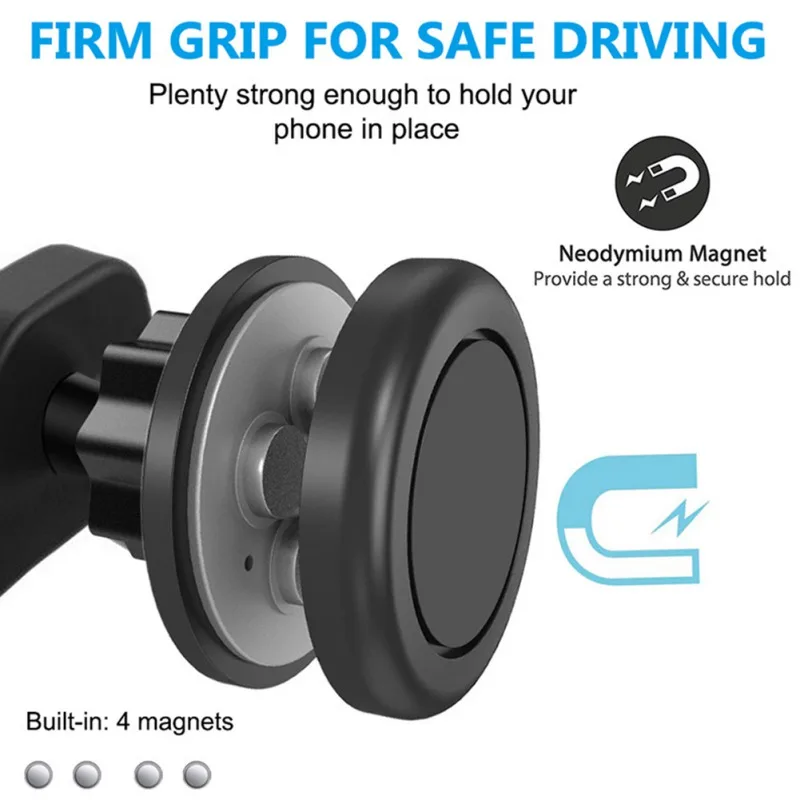Offerte Supporto Magnetico Per Telefono Per Auto Gancio Sedile Posteriore Poggiatesta Supporto Per Tablet Con Rotazione 360 Per Supporto Magnetico Per Telefono Supporto Per Aspirazione