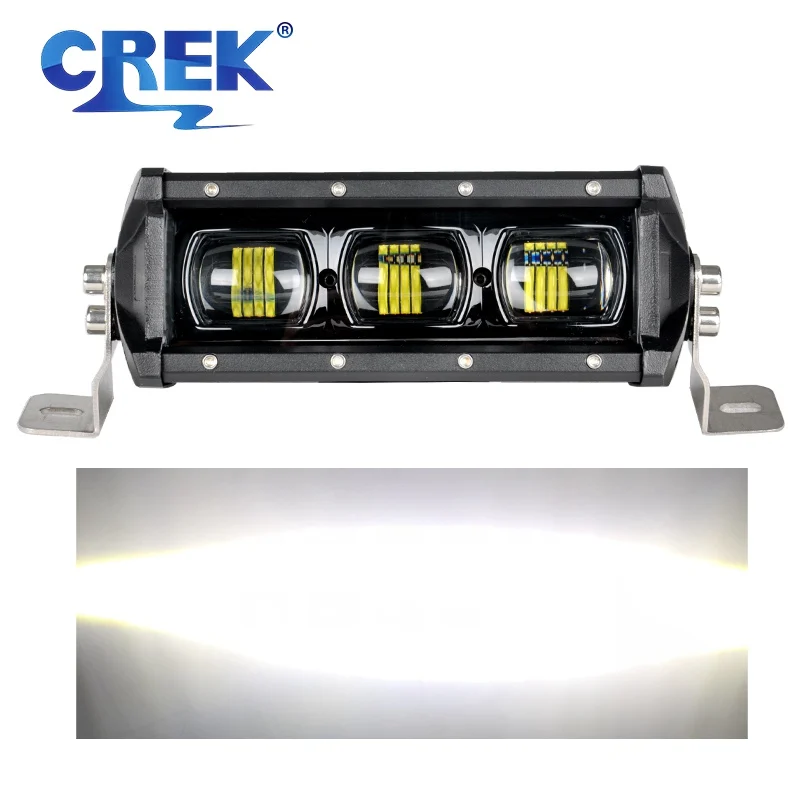 

CREK 8 15 21 28 34 41“ Inch 12V 24V 6D Lens Truck LED Work Light Bar Flood Beam For Car Offroad 4x4 JEEP Pickup 4WD ATV Tractor