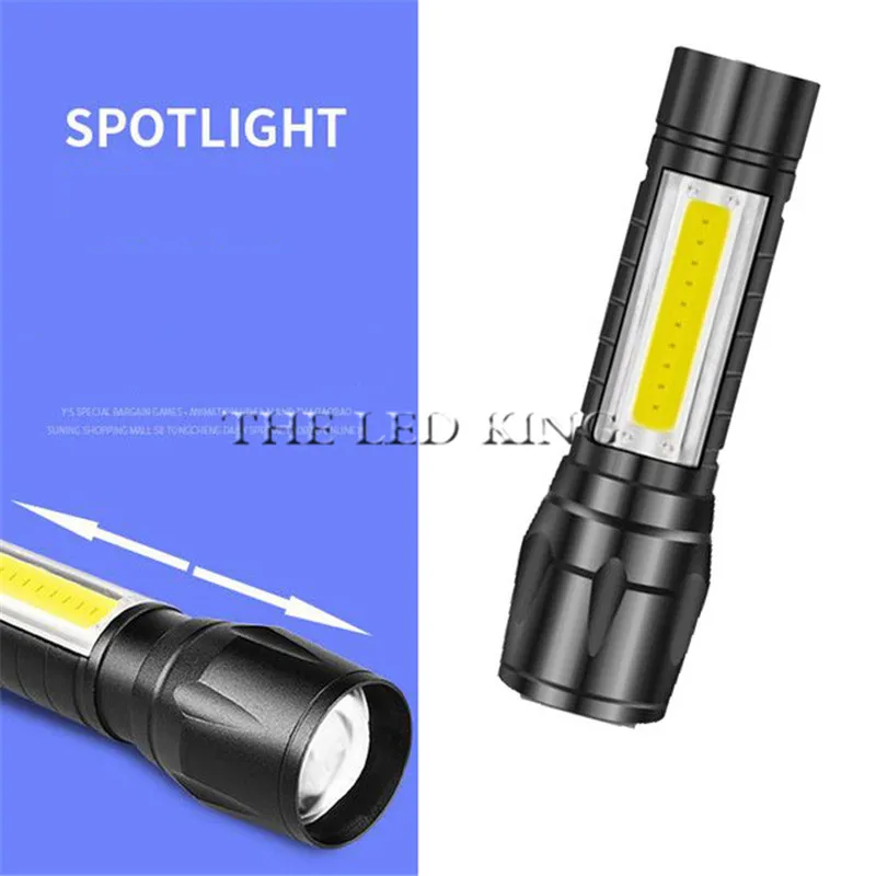 Водонепроницаемый перезаряжаемый USB-фонарик 14500 лм фонарик светодиодный с cob
