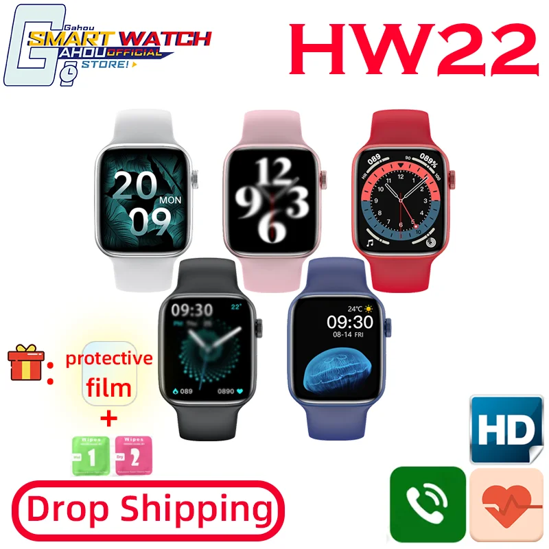Смарт часы HW22 музыкальные Bluetooth вызов экран 1 75 дюйма для HUAWEI IOS xiaomi HW12 HW16 W26 IWO 13 GT