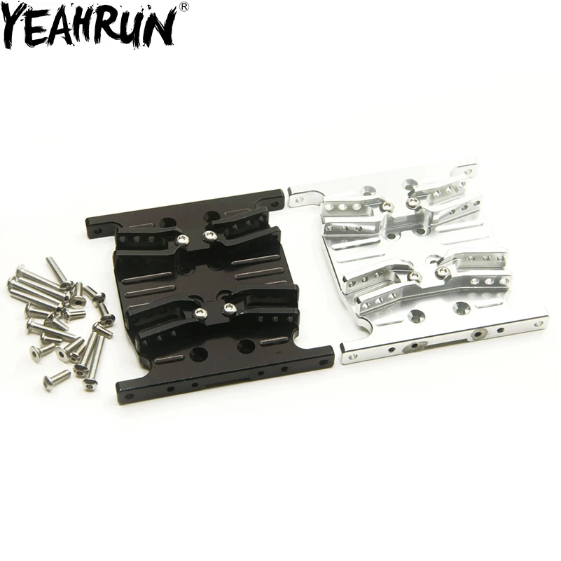 

RC Car Chassis Skid Plate Aluminum Alloy Transmission Mount Protector Plate for 1/10 AXIAL SCX10 RC Crawler Car Parts