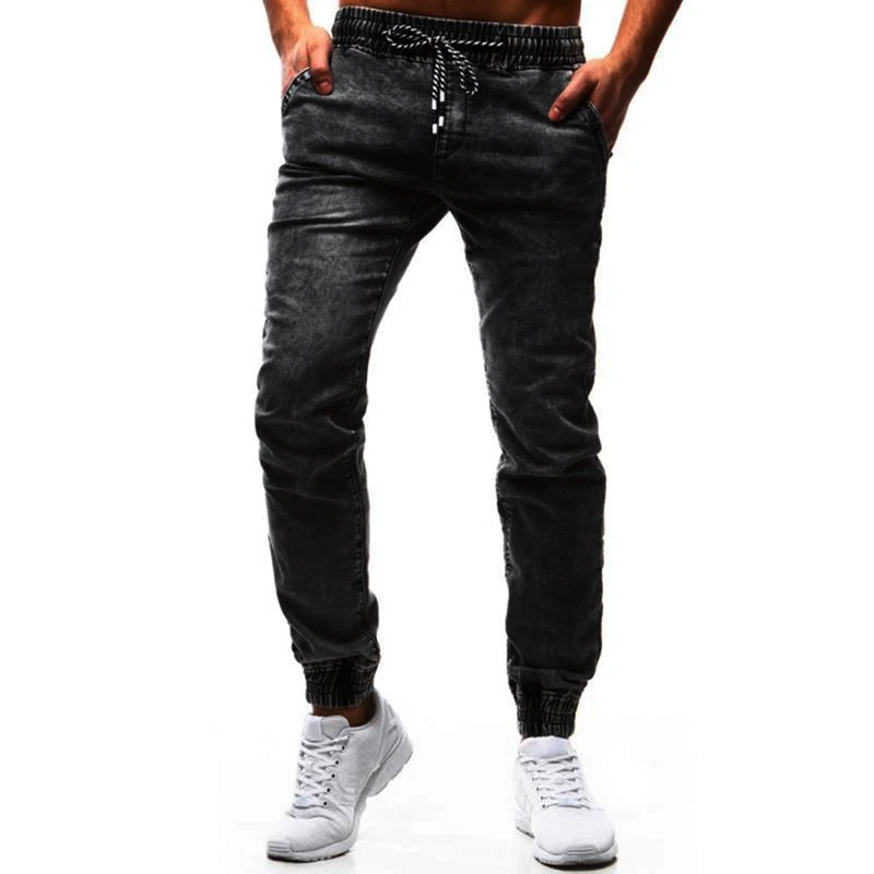 

Men Denim Jeans Fashion Hip Hop Skinny Pencil Jeans for Men High Streetwear Denim Pants