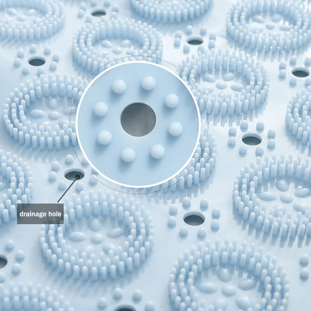 Нескользящий коврик для ванной массажный напольный душа с дренажным отверстием