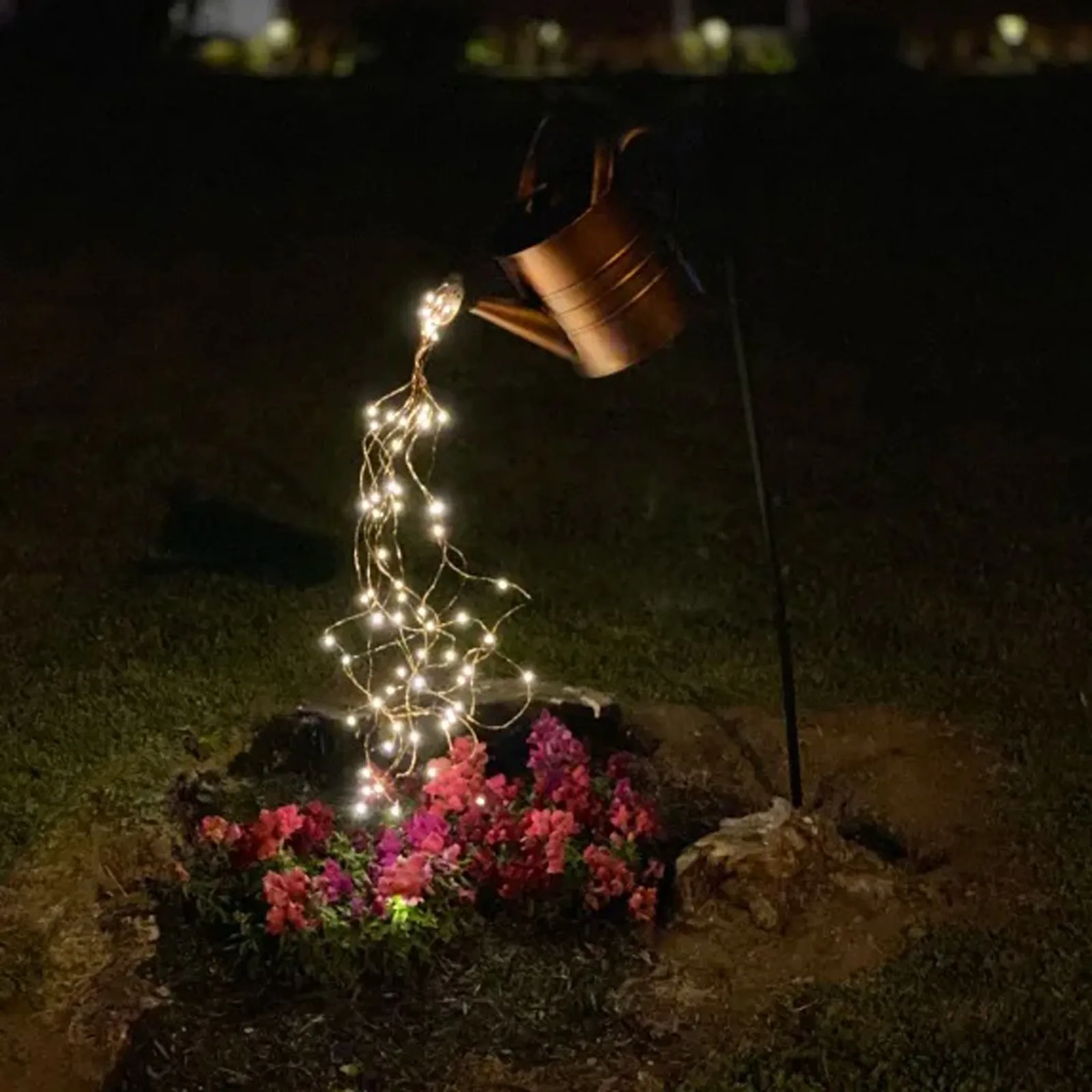 

Star Shower Garden Art Light Decoration Watering Can Sprinkles Your Garden With Fairylight LED fairylights Luz de jardinera