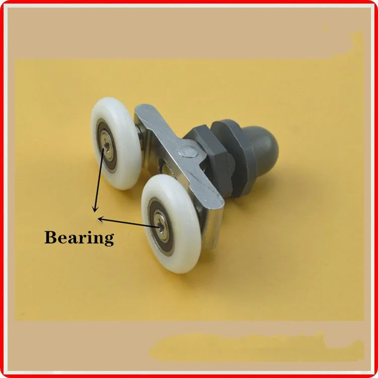 5 шт. шкив Душ бантом на носке Колеса передние/задние стеклянная дверь для ванной