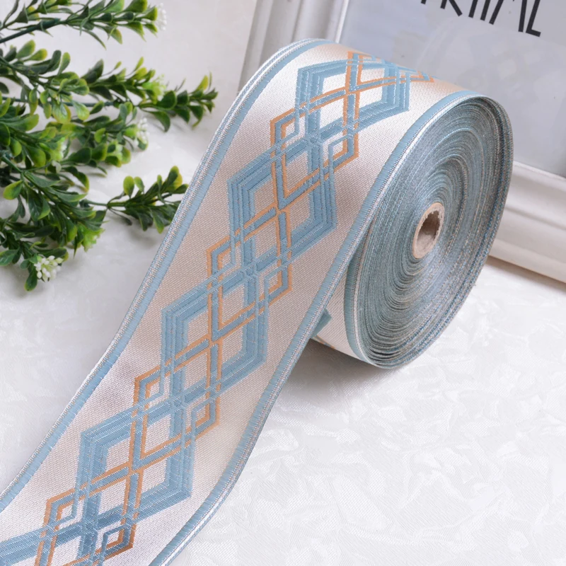 

XWL 25M/Lot 7cm Wide Jacquard Curtain Lace Trims Belt Laciness Curtain Accessories DIY Sew Sofa Cushion Lace Ribbon Trim Decor