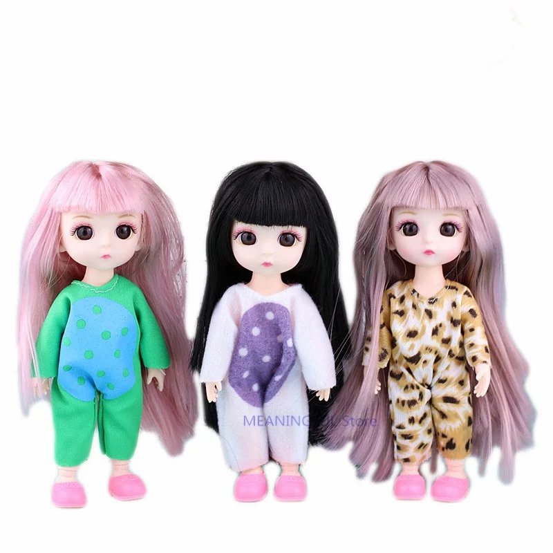 15 см каваи BJD Кукла одеваются игрушки случайная одежда доставка обувь девушка