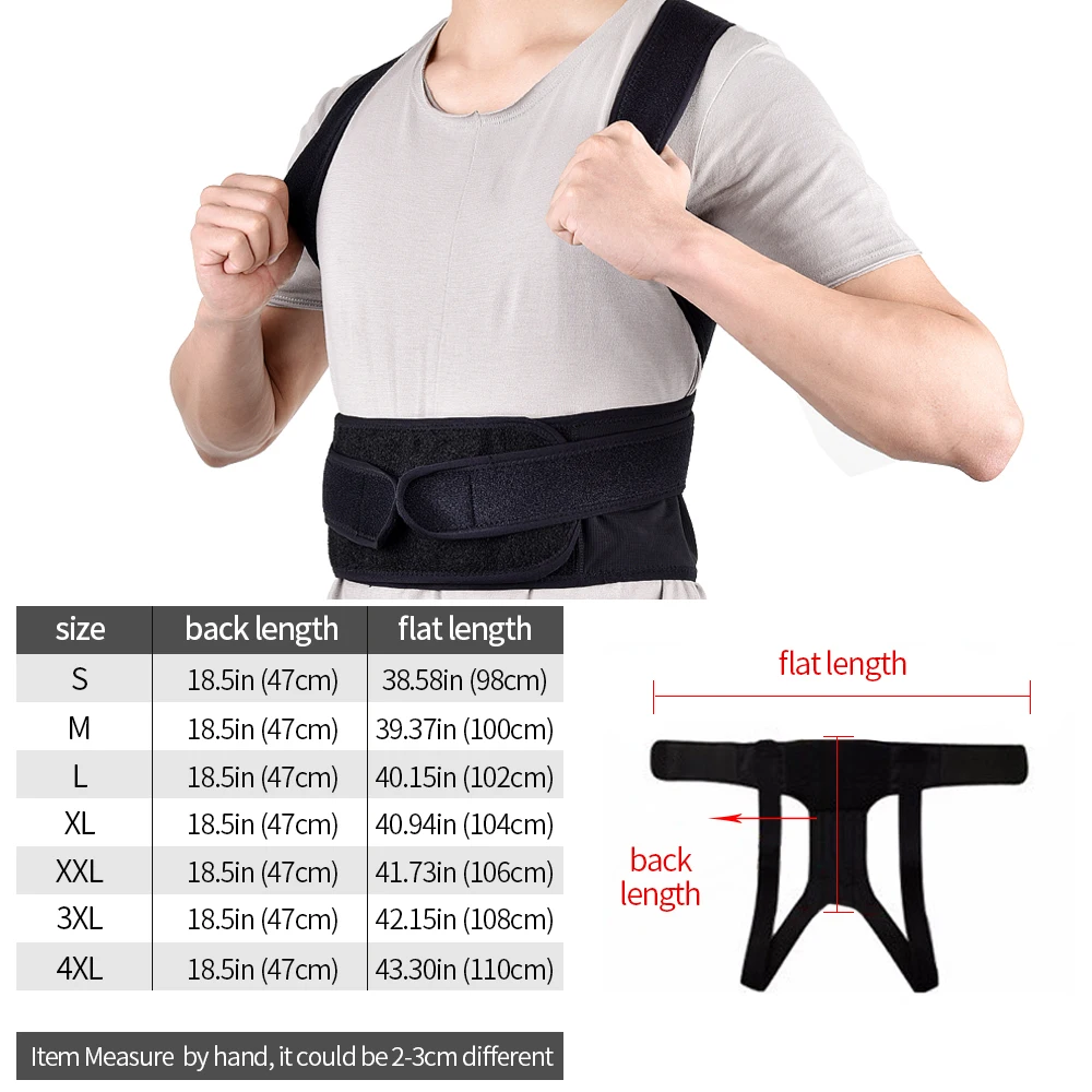 

Back Waist Posture Corrector Adjustable Adult Correction Belt Waist Health Trainer Shoulder Lumbar Brace Spine Support Belt Vest