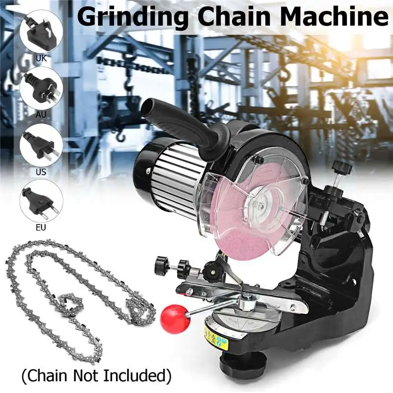 

Большая точилка для бензопилы, 230 Вт, 3600 об/мин, с большим шлифовальным кругом, цепная дробилка, для заточки, вилка стандарта Австралии/Велико...