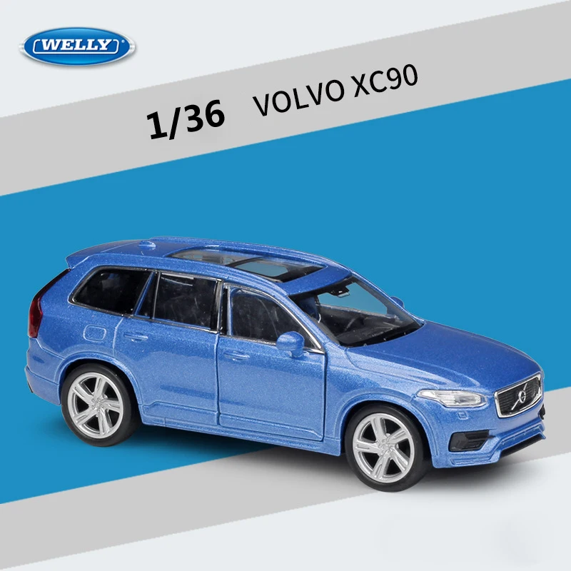 Литая под давлением модель автомобиля WELLY 1:36 внедорожника VOLVO XC90 из