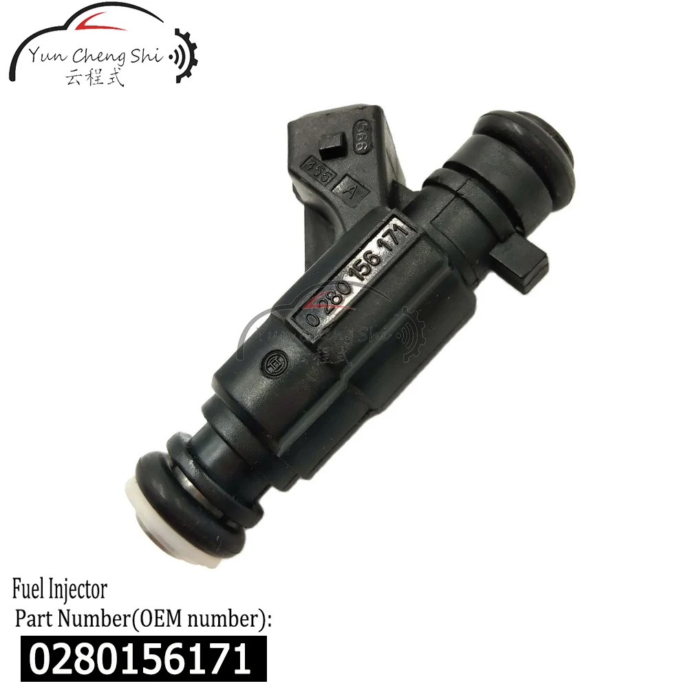 Форсунка топливного инжектора черного цвета с четырьмя отверстиями 0 280 156 171 для