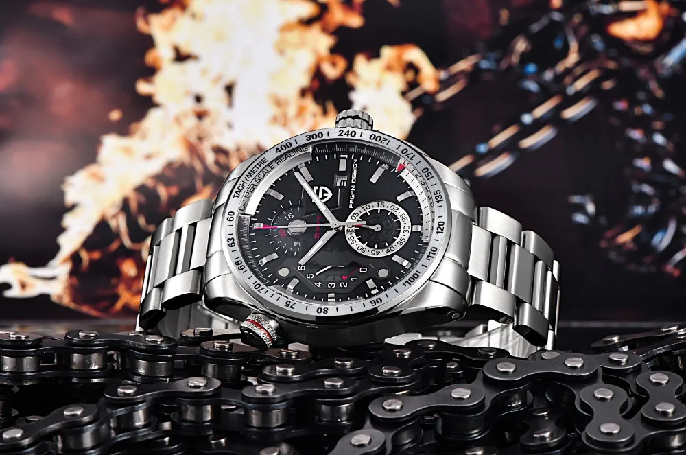 PAGANI Дизайн Топ люксовый бренд спортивный хронограф мужские часы Reloj Hombre водонепроницаемые кварцевые часы Relogios Masculino