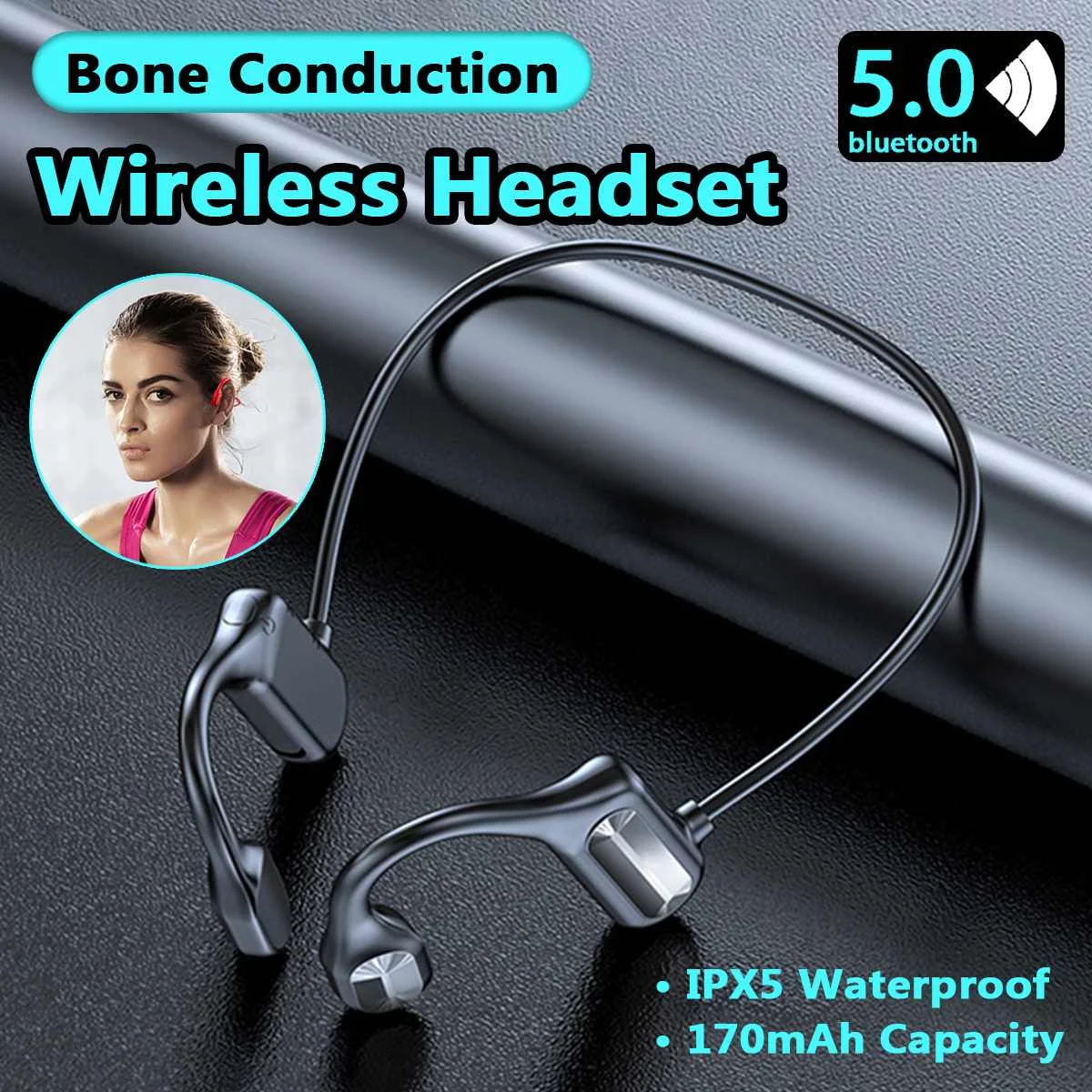 

bluetooth 5.2 Earphones Bone Conduction Wireless Earphone Stereo Headset Sports Headphone Magnetic Waterproof Earphone Running