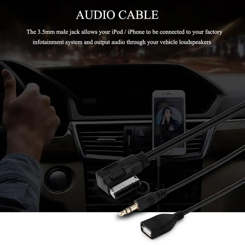 3 5 мм Mini Jack Aux MP3 Музыкальные AMI MMI интерфейсы автомобильные USB-зарядные устройства