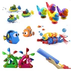 Плавающий спрей, игрушки для выдавливания воды, Детские Игрушки для ванны, детский бассейн, ванна для купания, мыльница, автоматический пузырь, Забавный краб, лягушка